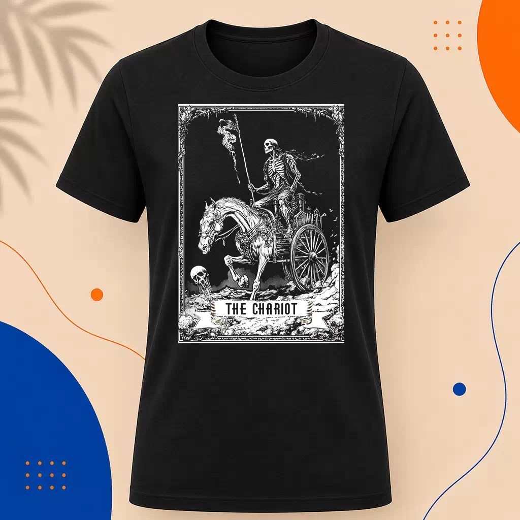 Pánské tričko - The Chariot - Vůz - Tarot - Velká Arkána